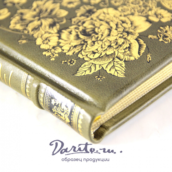 Подарочная книга Мифы и легенды о цветах в кожаном переплете