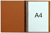 Кожаная папка адресная «Герб РФ!»