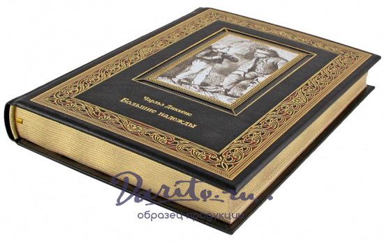 Подарочная книга. Большие надежды в кожаном переплете с тиснением