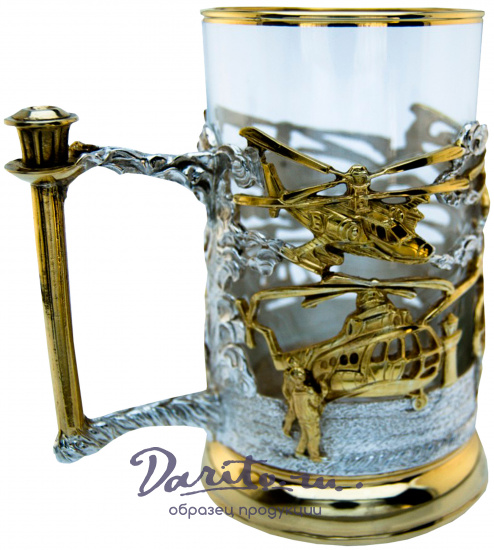 Подстаканник в подарок «Вертолёты»