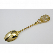 Чайная ложка Охота из латуни