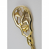 Чайная ложка Охота из латуни