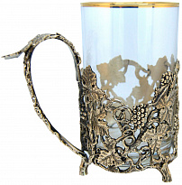 Подстаканник из латуни «Лоза»