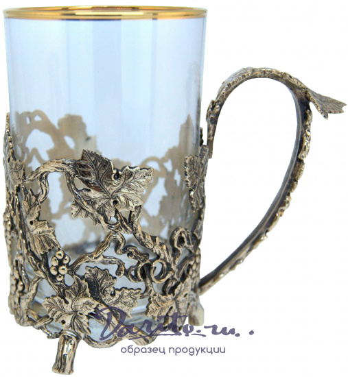 Подстаканник из латуни «Лоза»