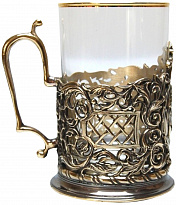 Подстаканник из латуни «Милой Барышне»