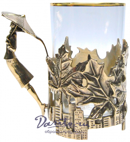 Подстаканник в подарок «Осенний город»