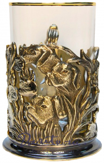 Подстаканник «Охота в камышах»