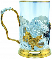 Подстаканник в подарок «Охота на кабана»