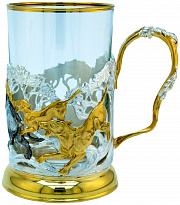 Подстаканник в подарок «Охота на кабана»