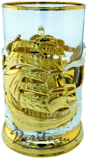 Подстаканник в подарок «Парусник»