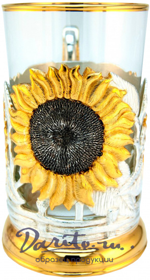 Подстаканник в подарок «Подсолнухи»