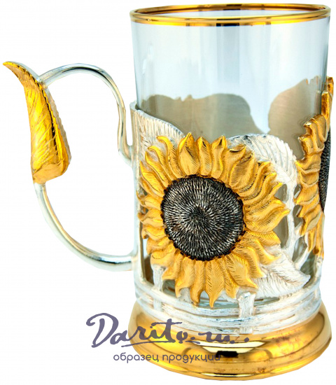 Подстаканник в подарок «Подсолнухи»