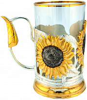 Подстаканник в подарок «Подсолнухи»