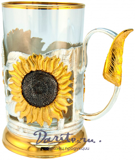 Подстаканник в подарок «Подсолнухи»