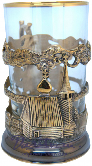 Подстаканник из латуни «Русский север»