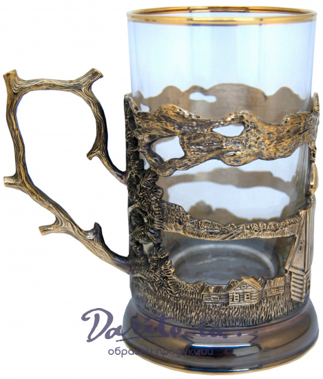 Подстаканник из латуни «Русский север»