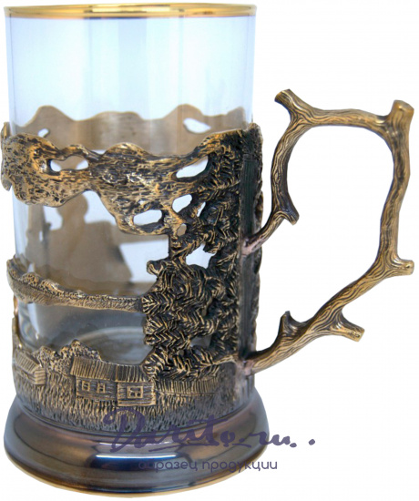 Подстаканник из латуни «Русский север»