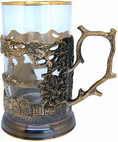 Подстаканник из латуни «Русский север»