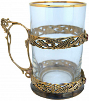 Подстаканник из латуни «Самоцветы»