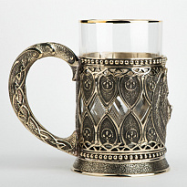 Подстаканник из латуни «Медведь»