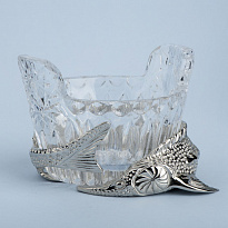 Хрустальная икорница «Осётр»