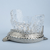 Хрустальная икорница «Осётр»