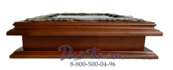 Деревянная ключница «Наган с наградами СССР»