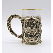 Подстаканник из латуни «Волк»