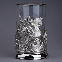 Подстаканник с никелированием «Георгий Победоносец»