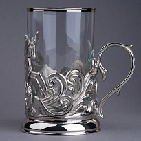 Подстаканник с никелированием «Георгий Победоносец»