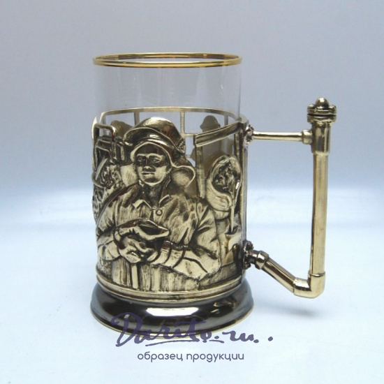 Подстаканник из латуни «Металлургическая промышленность»