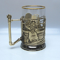 Подстаканник из латуни «Металлургическая промышленность»