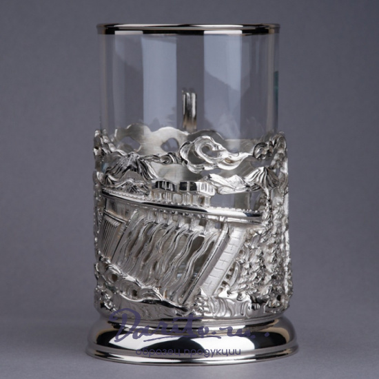 Подстаканник из латуни с никелированием «Энергетики»