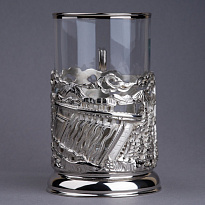 Подстаканник из латуни с никелированием «Энергетики»