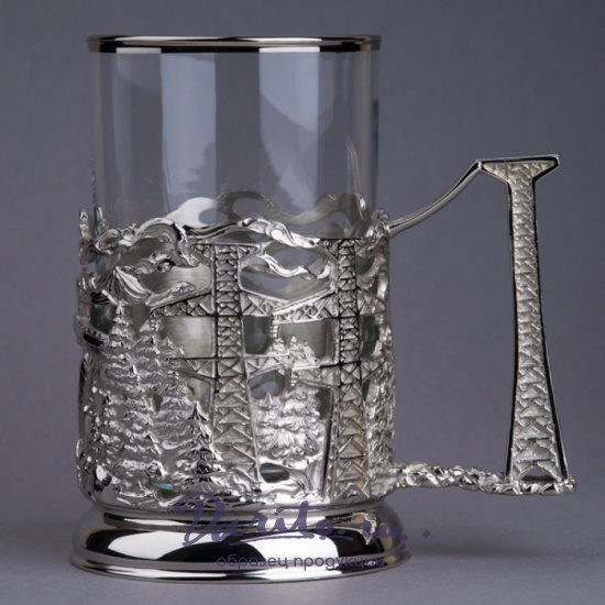 Подстаканник из латуни с никелированием «Энергетики»