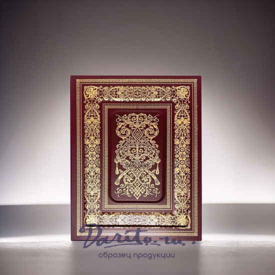 Фотоальбом Орнамент в переплете эко/кожа с золотым тиснением