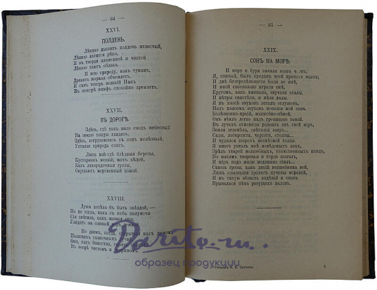 Тютчев Ф.И.Полное собрание сочинений (Антикварное издаие 1913 г., старинный полукожаный переплёт)