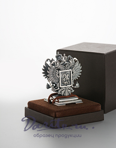 Серебряная подставка для визиток ''Держава