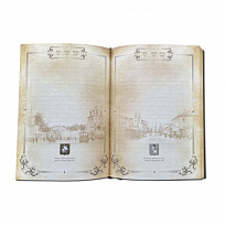 Ежедневник А5 с гравюрой «Спасская башня Кремля»