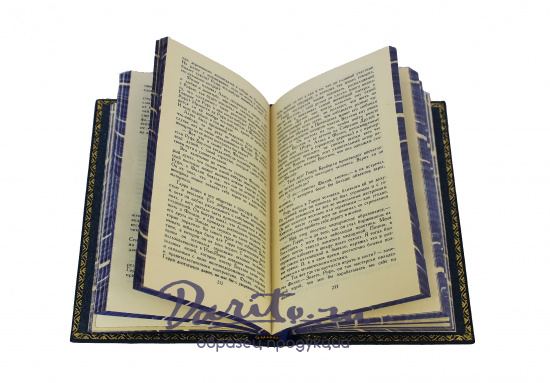 Собрание сочинений Марка Твена в 8-ми томах в кожаном переплете с тиснением