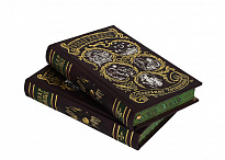 Избранные произведения Оскара Уайльда в 2-х томах в кожаном переплете с тиснением золотой фольгой