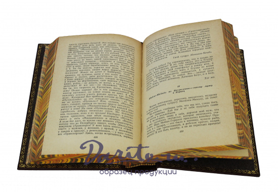 Собрание сочинений Шолома Алейхемова в 6-ти томах в кожаном переплете с тиснением золотой фольгой