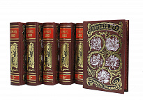 Собрание сочинений Б. Шоу в 6-ти томах в кожаном переплете с тиснением цветной фольгой