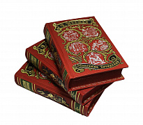 Собрание сочинений В. Шукшина в 3-х томах в кожаном переплете с тиснением