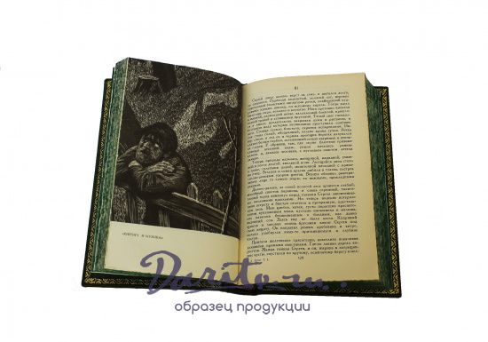 Собрание сочинений А.С. Грина  в 6 томах в кожаном переплете с тиснением цветной фольгой