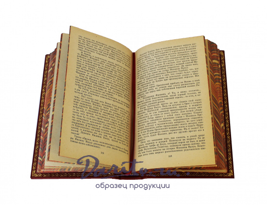 Дрюон Морис, Собрание сочинений Мориса Дрюона в 7 томах в кожаном переплете с тиснением