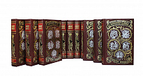 Собрание сочинений А. Дюма в 15 томах в кожаном переплете с тиснением