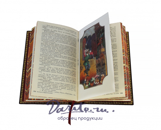 Собрание сочинений А. Дюма в 15 томах в кожаном переплете с тиснением