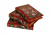 Собрание сочинений И. Ефремова в 6 томах в кожаном переплете с тиснением цветной фольгой