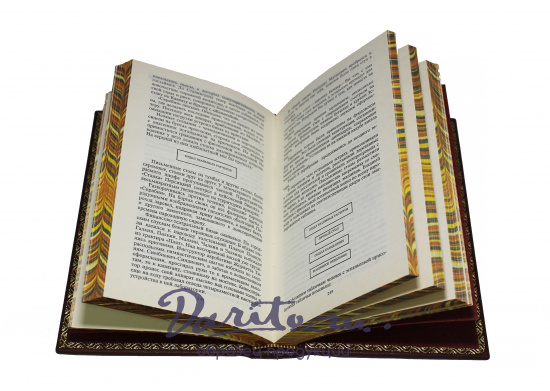 Собрание сочинений Ильфа и Петрова в 5 томах в кожаном переплете с тиснением цветной фольгой